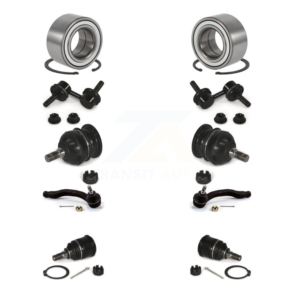 Bearing Upper Lower Ball Joint Outer Tie Rod Link Front Kit For 97-01 Honda CR-V