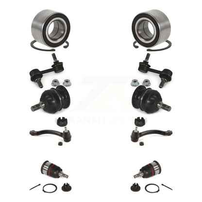 Bearing Upper Lower Ball Joint Outer Tie Rod Link Front Kit (10Pc) For Acura TL