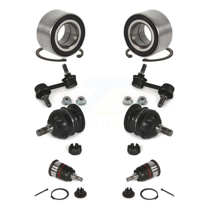 Wheel Bearing Upper Lower Ball Joint Link Front Kit (8Pc) For 2004-2006 Acura TL
