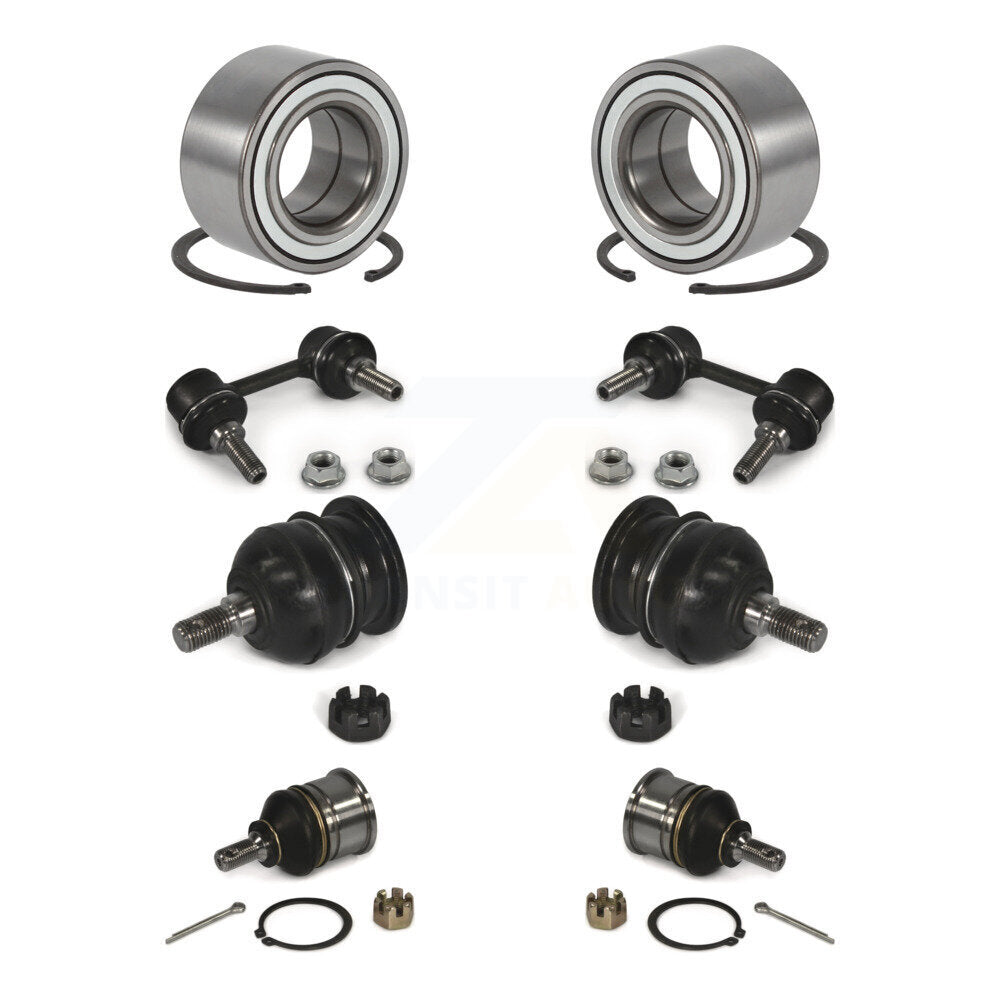 Bearing Upper Lower Ball Joint Link Front Kit (8Pc) For Honda Accord Acura TL CL