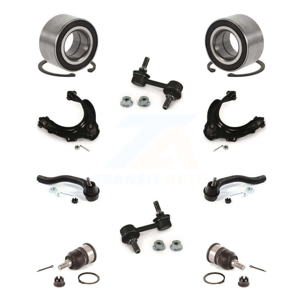 Bearing Upper Arm Lower Ball Joint Outer Tie Rod Link Front Kit For Honda Accord