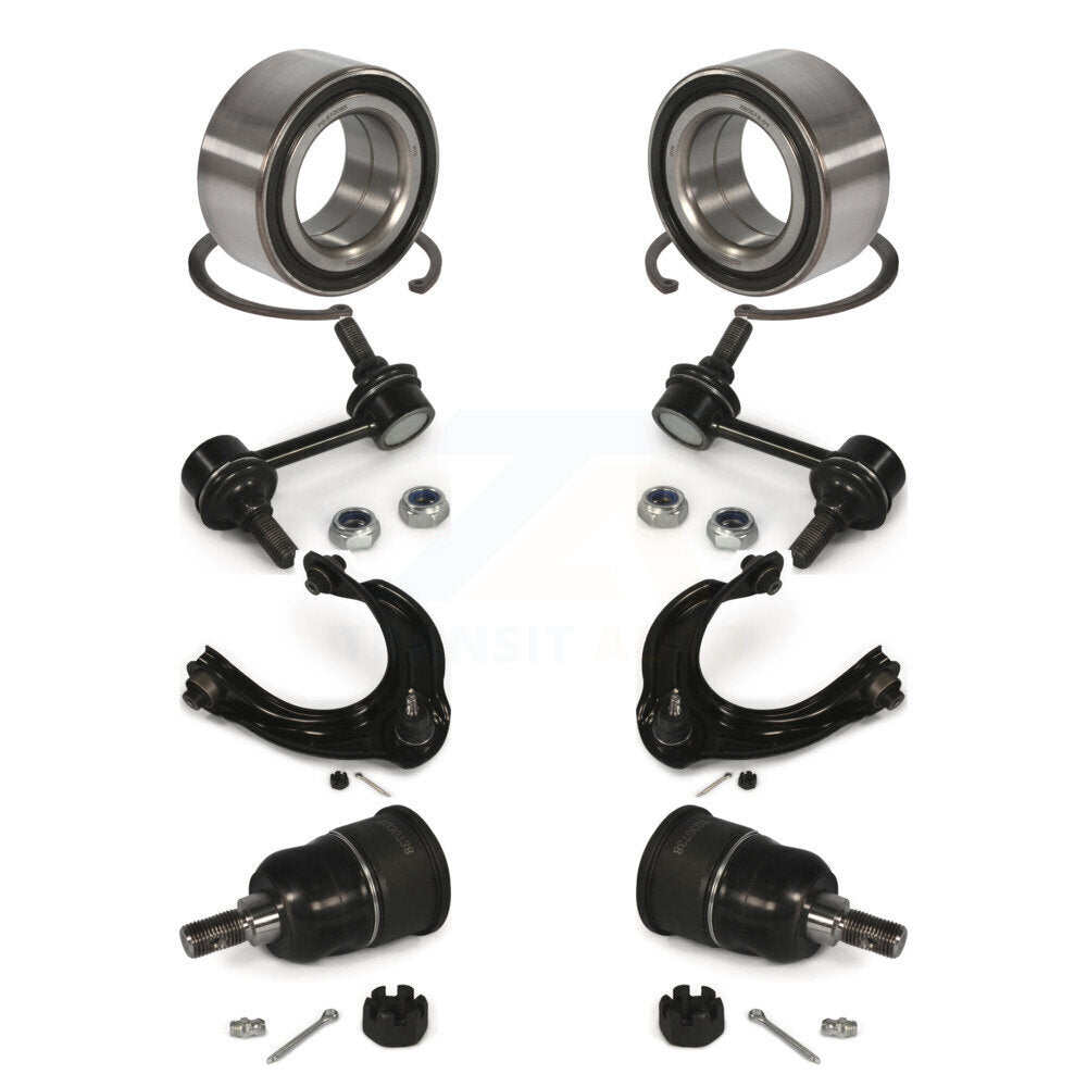 Bearing Lower Ball Joint Upper Arm & Link Front Kit (8Pc) For Honda Accord Acura
