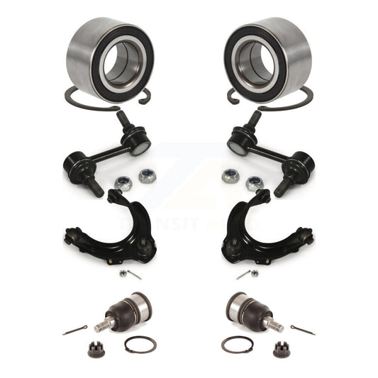 Bearing Lower Ball Joint Upper Arm & Link Front Kit (8Pc) For Honda Accord Acura