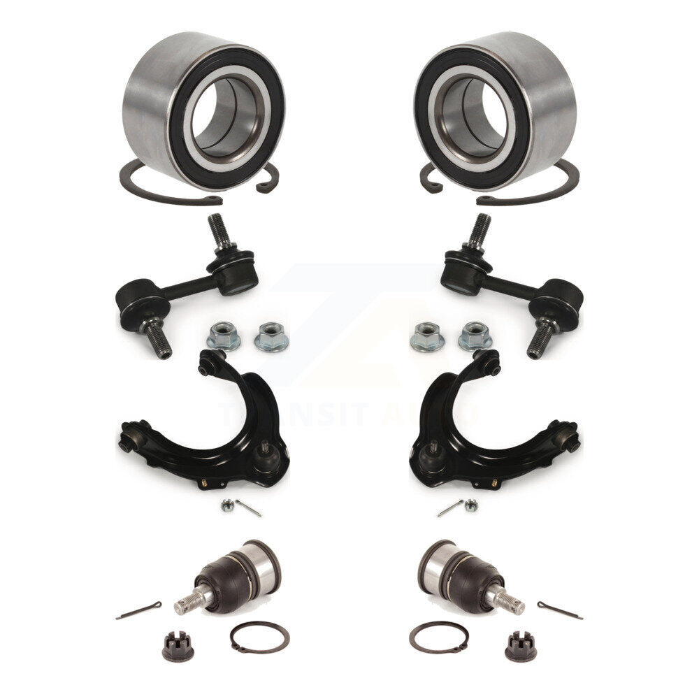 Bearing Lower Ball Joint Upper Control Arm Link Front Kit (8Pc) For Honda Accord