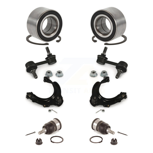 Bearing Lower Ball Joint Upper Control Arm Link Front Kit (8Pc) For Honda Accord