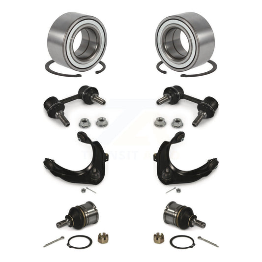 Bearing Lower Ball Joint Upper Control Arm Link Front Kit (8Pc) For Honda Accord