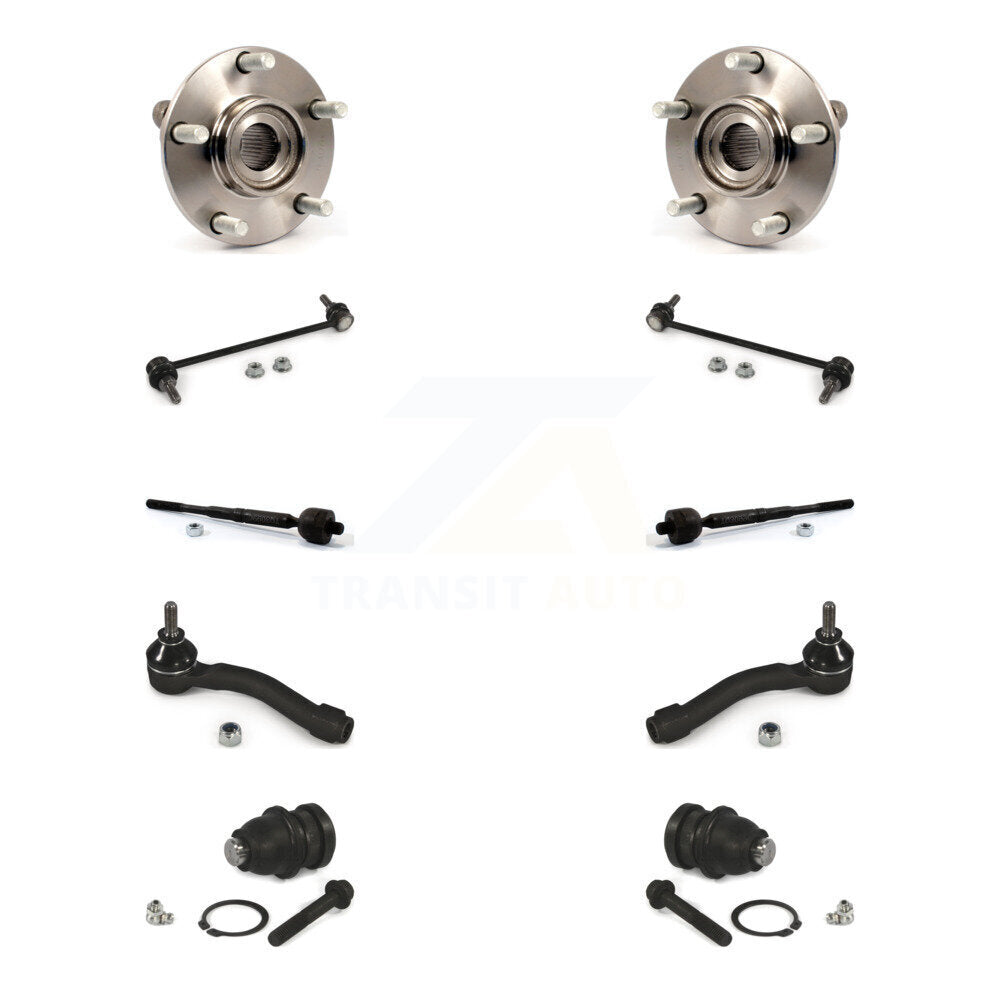 Bearing Lower Ball Joint Outer Inner Tie Rod & Link Front Kit For Nissan Sentra