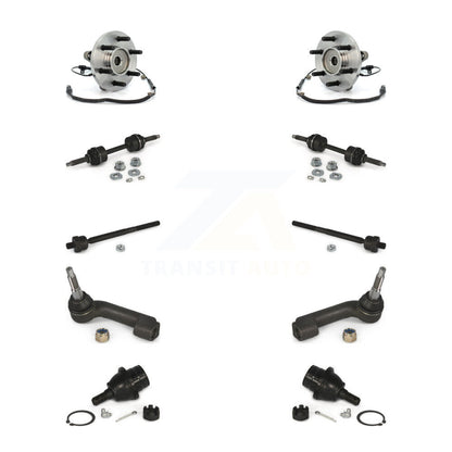 Hub Bearing Lower Ball Joint Outer Inner Tie Rod & Link Front Kit For Ford F-150
