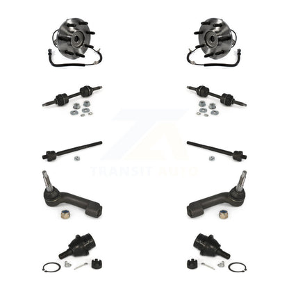 Hub Bearing Lower Ball Joint Outer Inner Tie Rod & Link Front Kit For Ford F-150