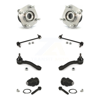 Bearing Lower Ball Joint Outer Tie Rod & Link Front Kit (8Pc) For Nissan Sentra