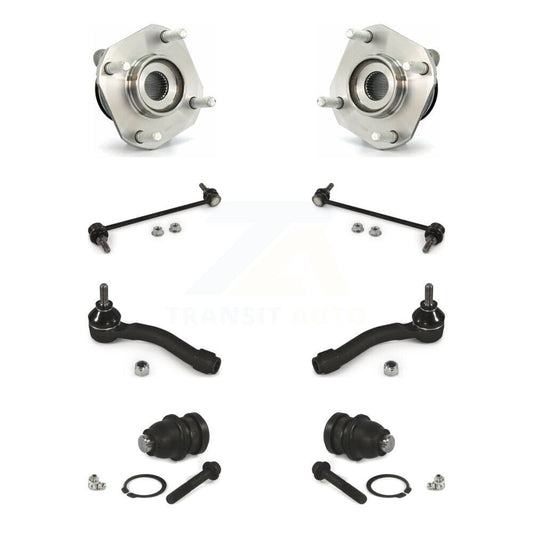 Bearing Lower Ball Joint Outer Tie Rod & Link Front Kit (8Pc) For Nissan Sentra