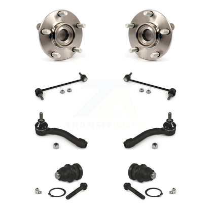 Bearing Lower Ball Joint Outer Tie Rod & Link Front Kit (8Pc) For Nissan Sentra
