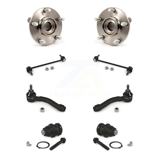 Bearing Lower Ball Joint Outer Tie Rod & Link Front Kit (8Pc) For Nissan Sentra