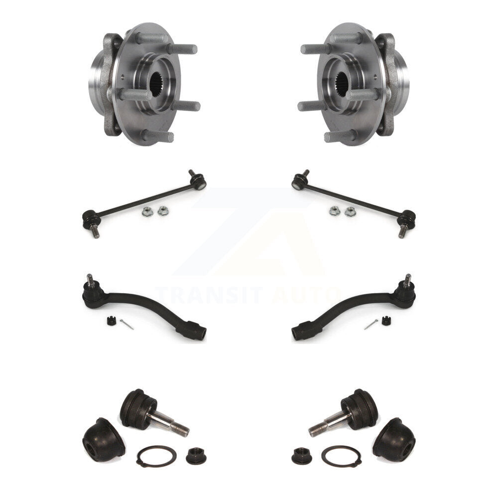 Bearing Lower Ball Joint Outer Tie Rod Link Front Kit For 17 Hyundai Elantra GT