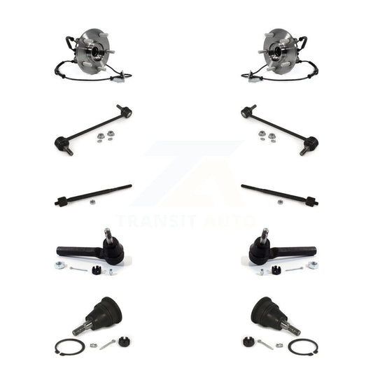 Bearing Lower Ball Joint Outer Inner Tie Rod & Link Front Kit (10Pc) For Dodge