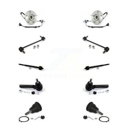 Bearing Lower Ball Joint Outer Inner Tie Rod & Link Front Kit (10Pc) For Dodge