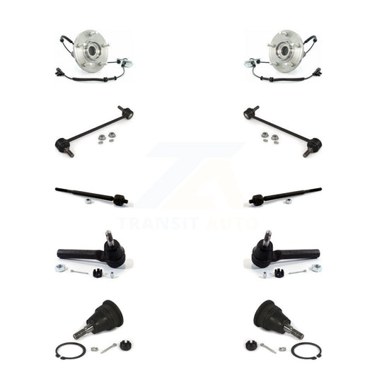 Bearing Lower Ball Joint Outer Inner Tie Rod & Link Front Kit (10Pc) For Dodge