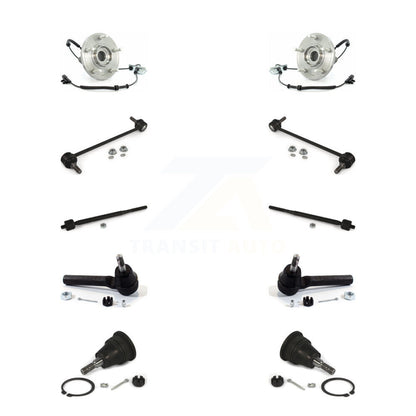 Bearing Lower Ball Joint Outer Inner Tie Rod & Link Front Kit (10Pc) For Dodge