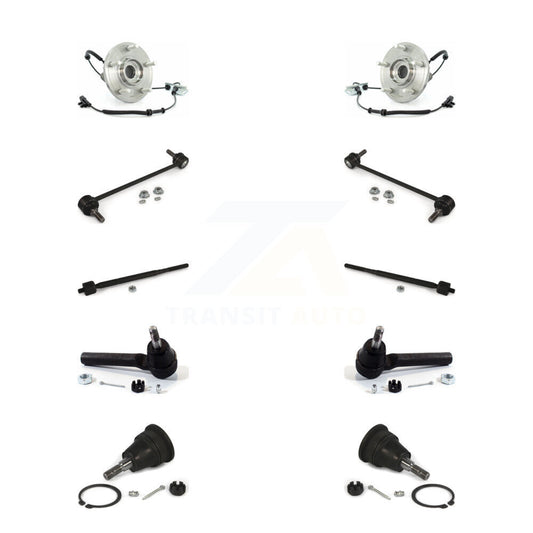Bearing Lower Ball Joint Outer Inner Tie Rod & Link Front Kit (10Pc) For Dodge