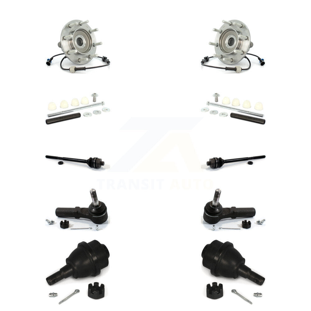 Bearing Lower Ball Joint Outer Inner Tie Rod Link Front Kit (10Pc) For Chevrolet