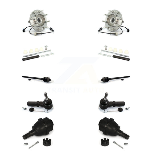 Bearing Lower Ball Joint Outer Inner Tie Rod Link Front Kit (10Pc) For Chevrolet