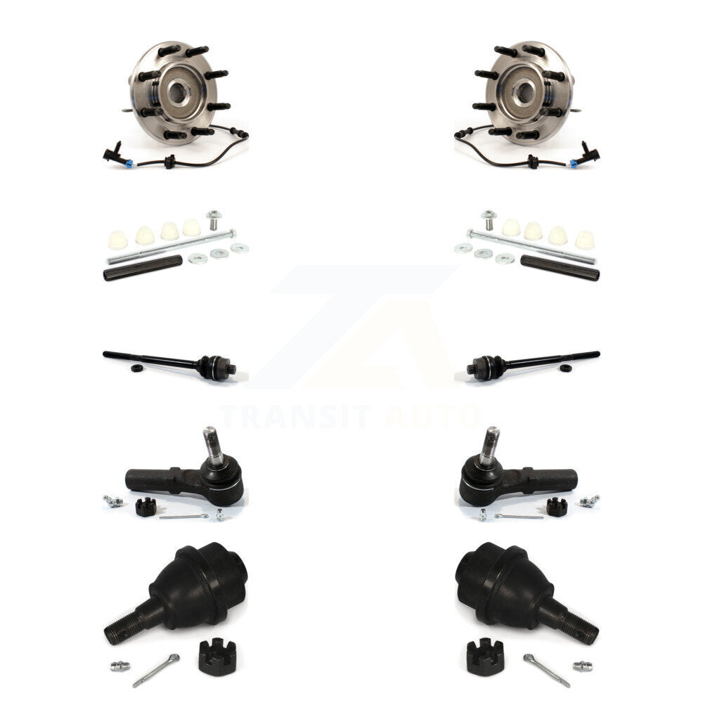 Bearing Lower Ball Joint Outer Inner Tie Rod Link Front Kit (10Pc) For Chevrolet