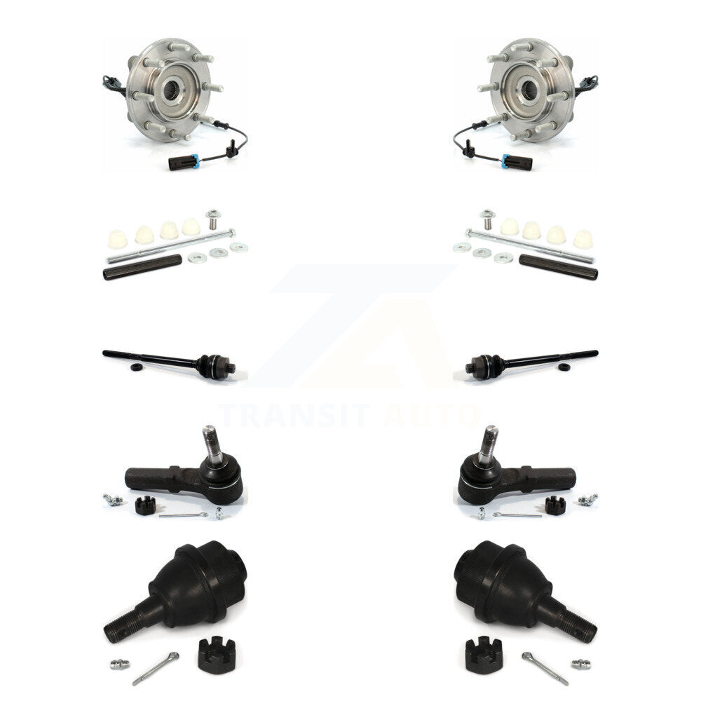 Bearing Lower Ball Joint Outer Inner Tie Rod Link Front Kit (10Pc) For GMC 3500
