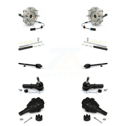 Bearing Lower Ball Joint Outer Inner Tie Rod Link Front Kit (10Pc) For GMC 3500