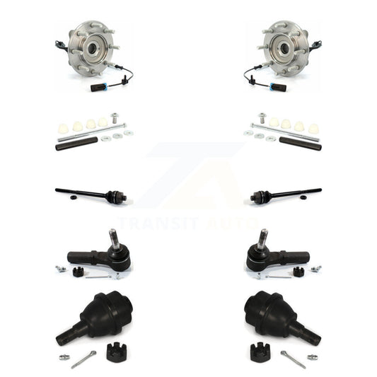 Bearing Lower Ball Joint Outer Inner Tie Rod Link Front Kit (10Pc) For GMC 3500
