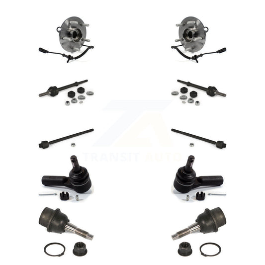 Bearing Lower Ball Joint Outer Inner Tie Rod Link Front Kit (10Pc) For Ram 1500
