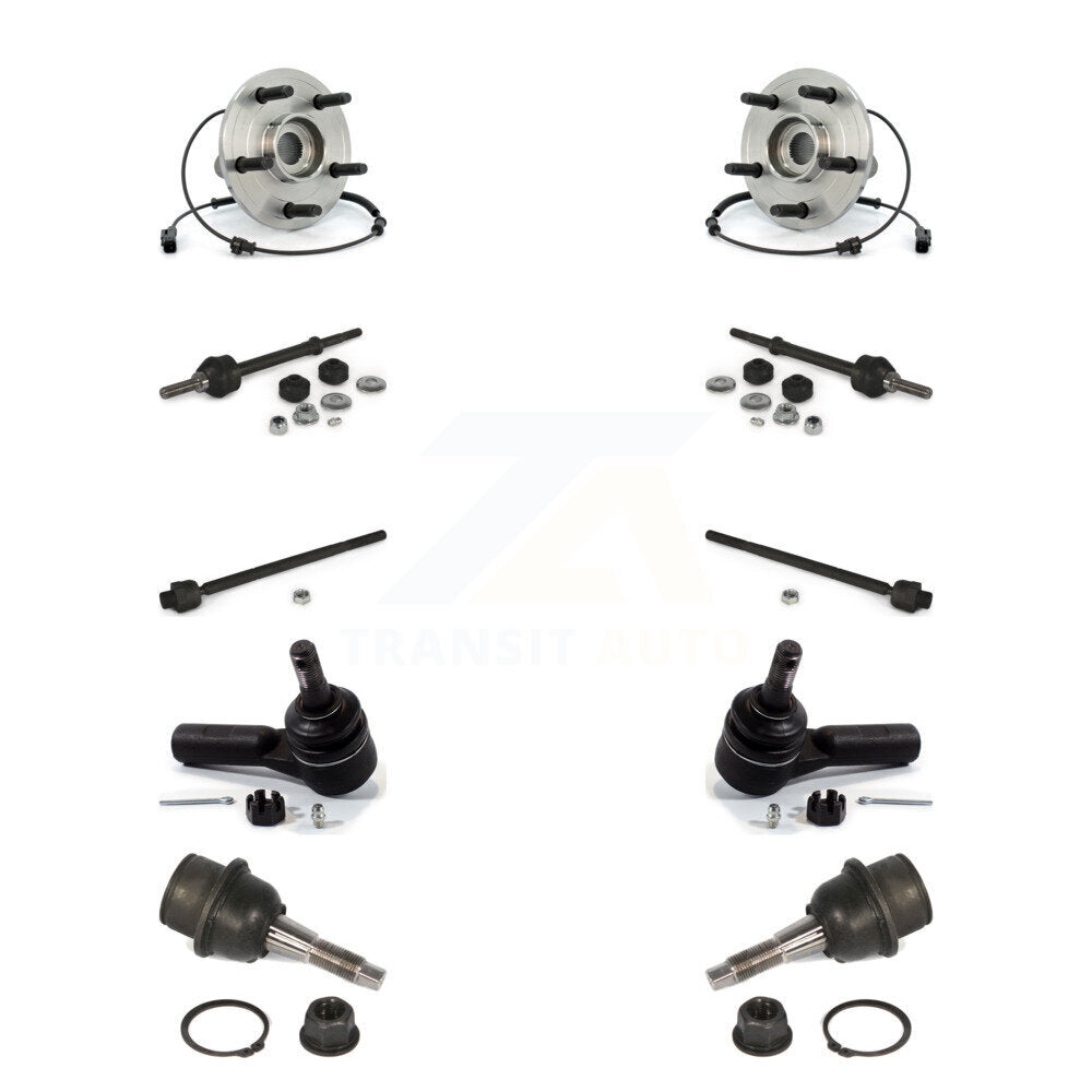 Bearing Lower Ball Joint Outer Inner Tie Rod Link Front Kit (10Pc) For Dodge Ram