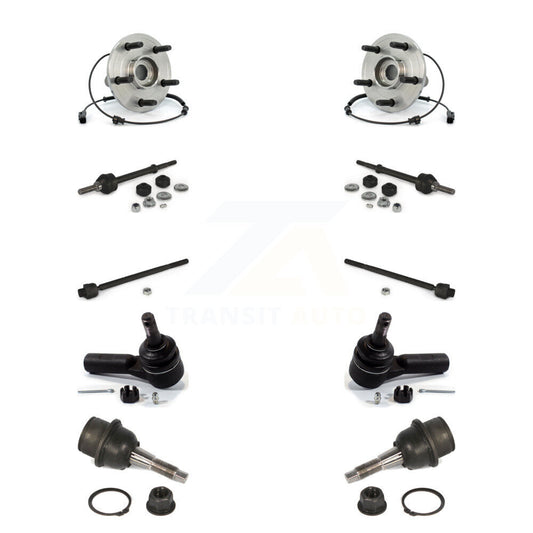 Bearing Lower Ball Joint Outer Inner Tie Rod Link Front Kit (10Pc) For Dodge Ram