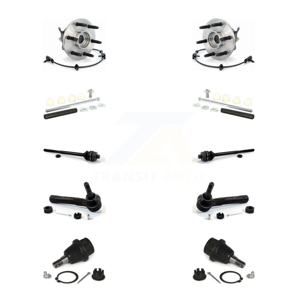 Bearing Lower Ball Joint Outer Inner Tie Rod Link Front Kit (10Pc) For Chevrolet