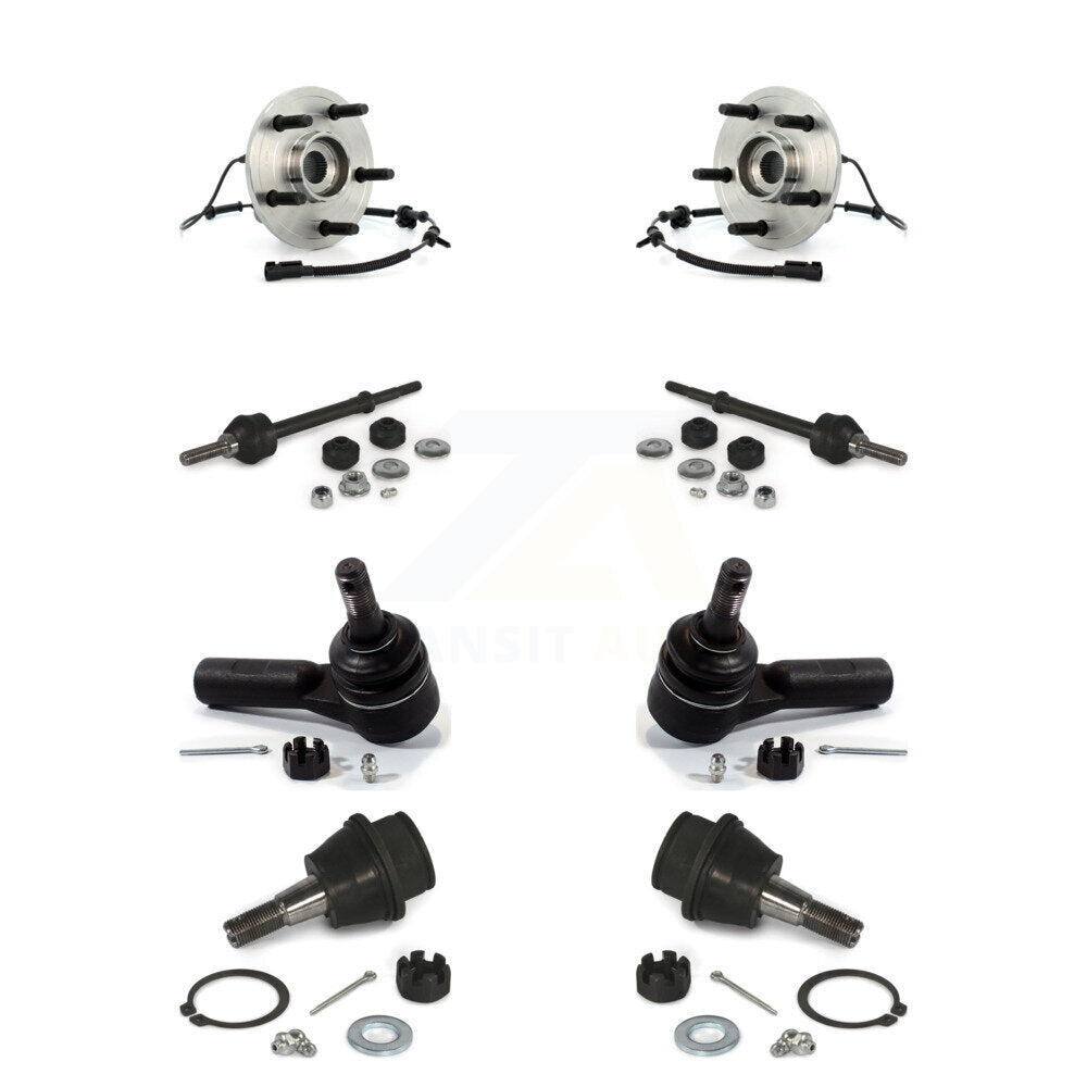 Hub Bearing Lower Ball Joint Outer Tie Rod End Link Front Kit For Dodge Ram 1500