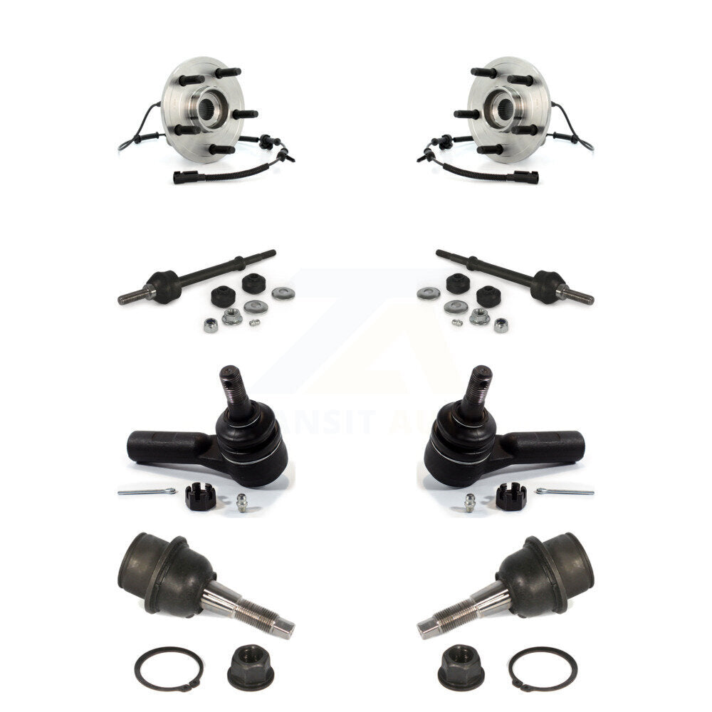 Hub Bearing Lower Ball Joint Outer Tie Rod End Link Front Kit For Dodge Ram 1500