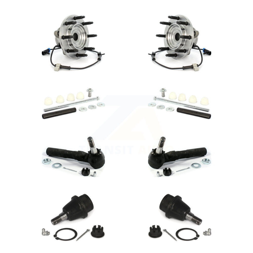 Bearing Lower Ball Joint Outer Tie Rod & Link Front Kit For Chevrolet Silverado