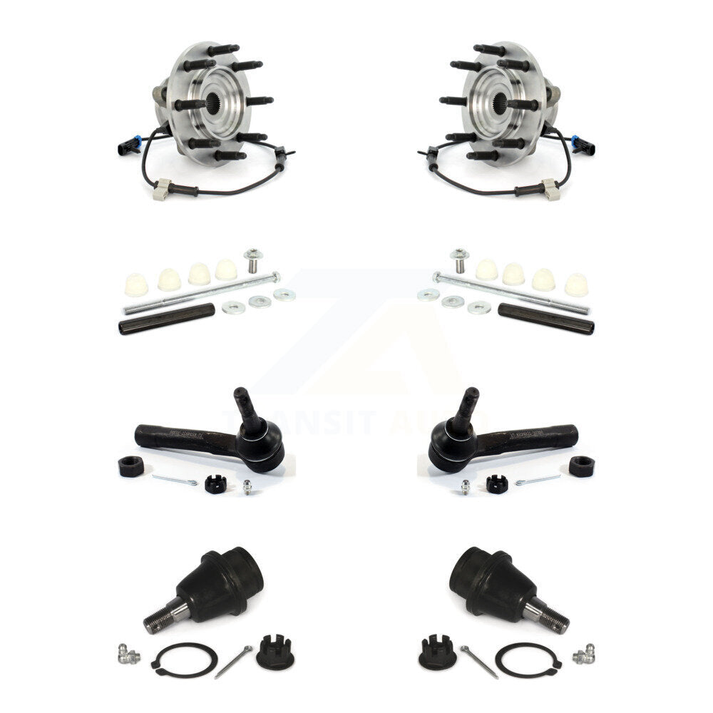 Bearing Lower Ball Joint Outer Tie Rod & Link Front Kit For Chevrolet Silverado