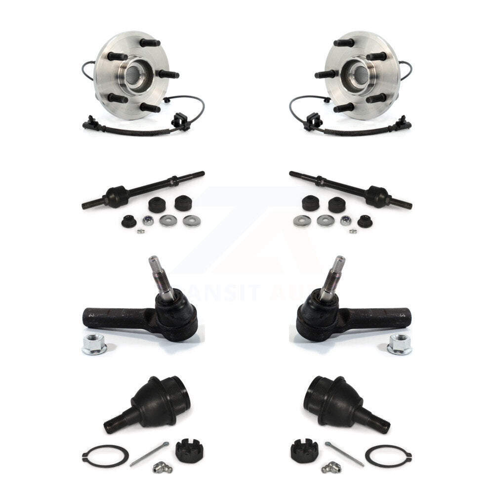 Hub Bearing Lower Ball Joint Outer Tie Rod & Link Front Kit For Dakota Dodge Ram