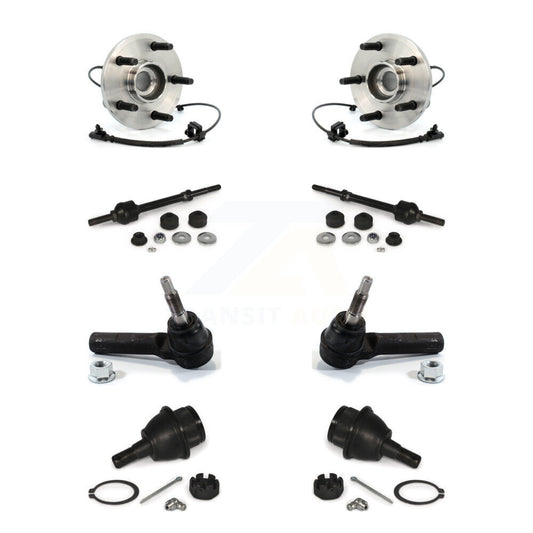 Hub Bearing Lower Ball Joint Outer Tie Rod & Link Front Kit For Dakota Dodge Ram