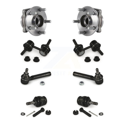 Hub Bearing Lower Ball Joint Outer Tie Rod End Link Front Kit For Subaru Impreza