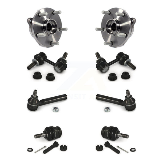 Hub Bearing Lower Ball Joint Outer Tie Rod End Link Front Kit For Subaru WRX STI