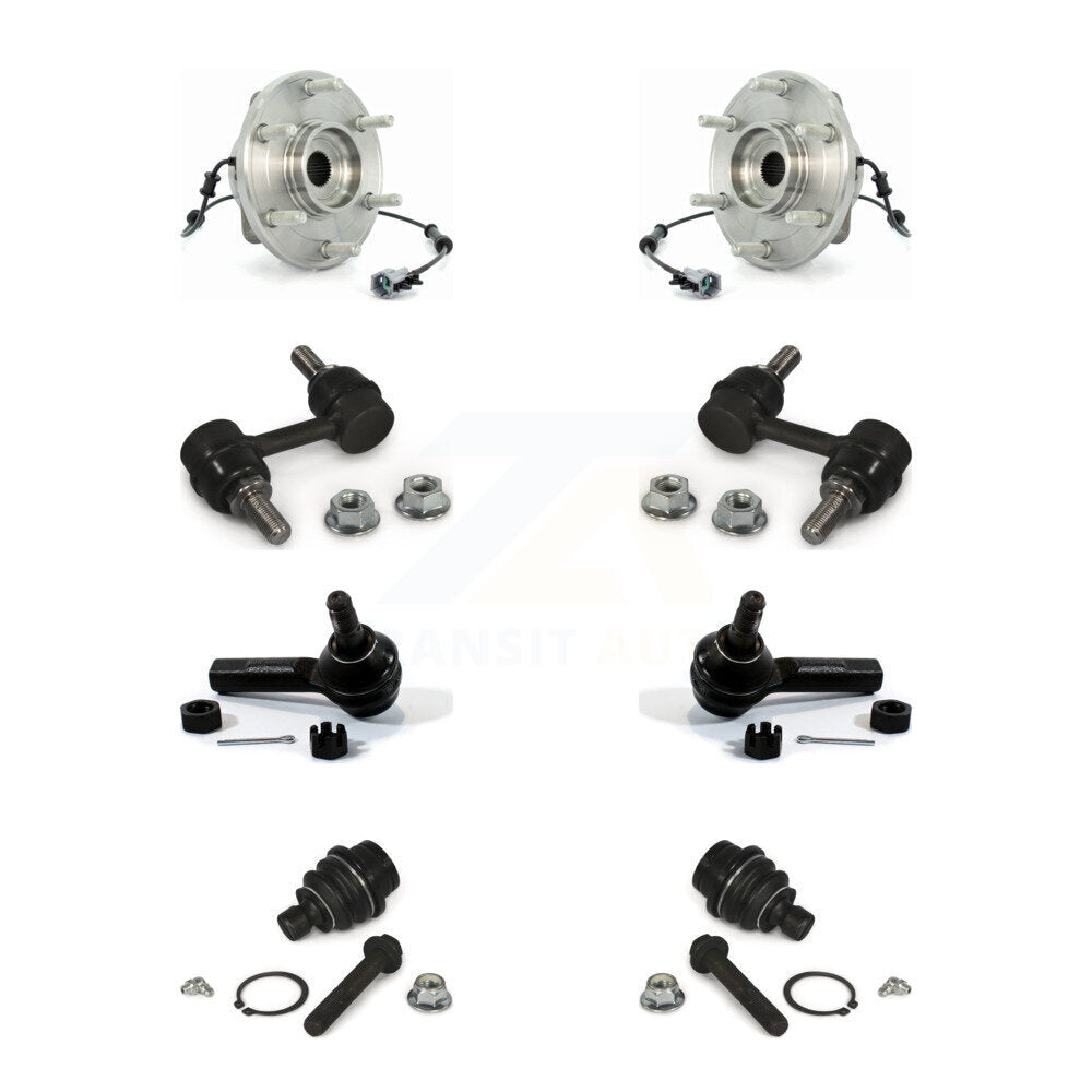 Bearing Lower Ball Joint Outer Tie Rod & Sway Bar Stabilizer Link Front Kit For