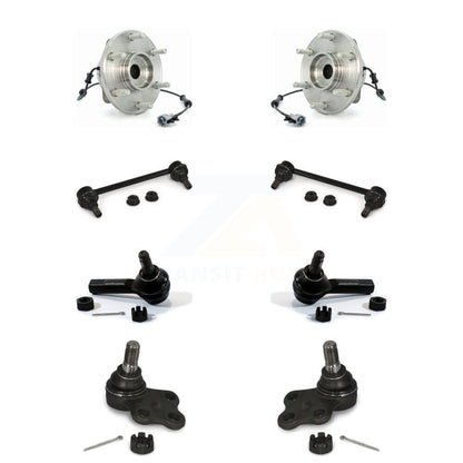 Hub Bearing Lower Ball Joint Outer Tie Rod Link Front Kit For Nissan Pathfinder