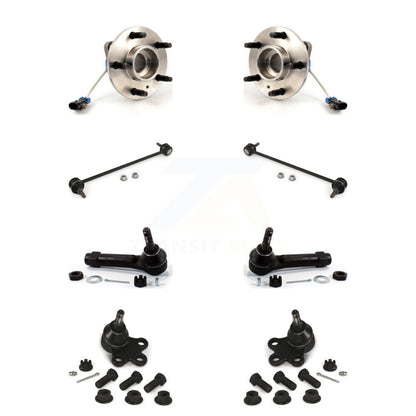Hub Bearing Lower Ball Joint Outer Tie Rod & Link Front Kit For Pontiac Montana