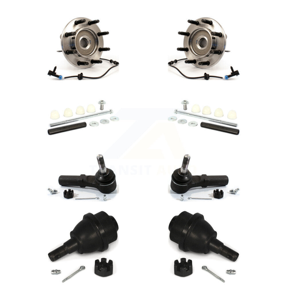 Bearing Lower Ball Joint Outer Tie Rod & Link Front Kit For Chevrolet GMC Sierra