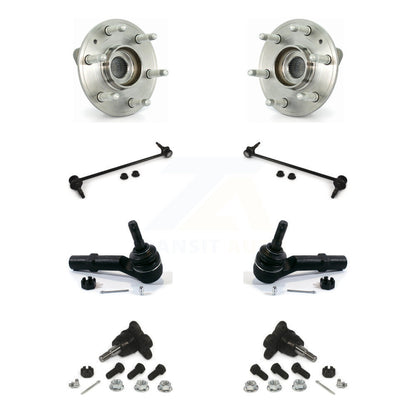 Hub Bearing Lower Ball Joint Outer Tie Rod & Link Front Kit For GMC Acadia Buick