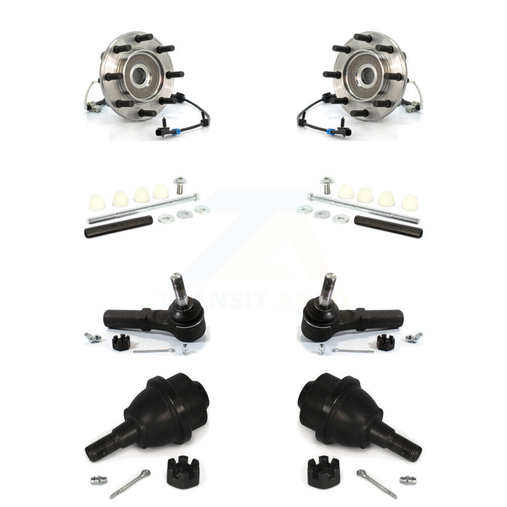 Bearing Lower Ball Joint Outer Tie Rod & Link Front Kit For Chevrolet GMC Sierra