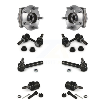 Hub Bearing Lower Ball Joint Outer Tie Rod Link Front Kit For Subaru Forester XV