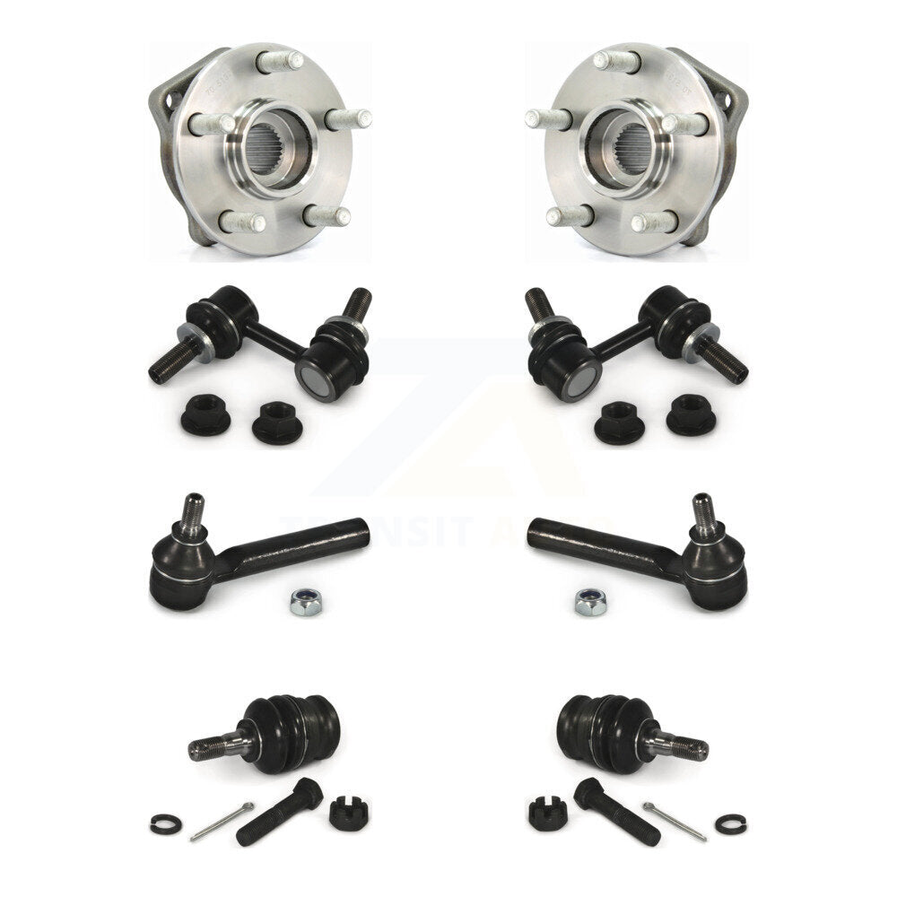 Hub Bearing Lower Ball Joint Outer Tie Rod Link Front Kit For Subaru Outback XV