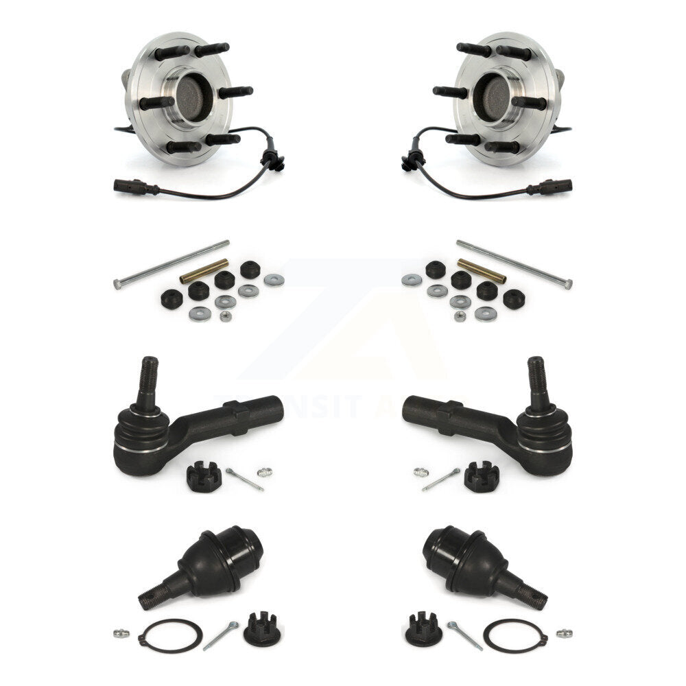 Bearing Lower Ball Joint Outer Tie Rod & Link Front Kit For Chevrolet GMC Sierra